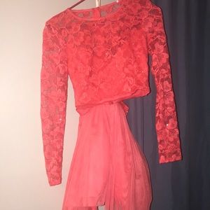 Two piece formal dress